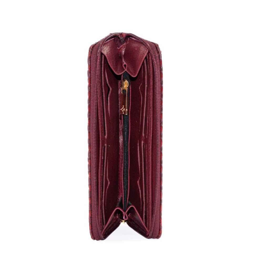 Carteira Feminina de Couro Drops/Danúbio La Fenice Burgundy 105289