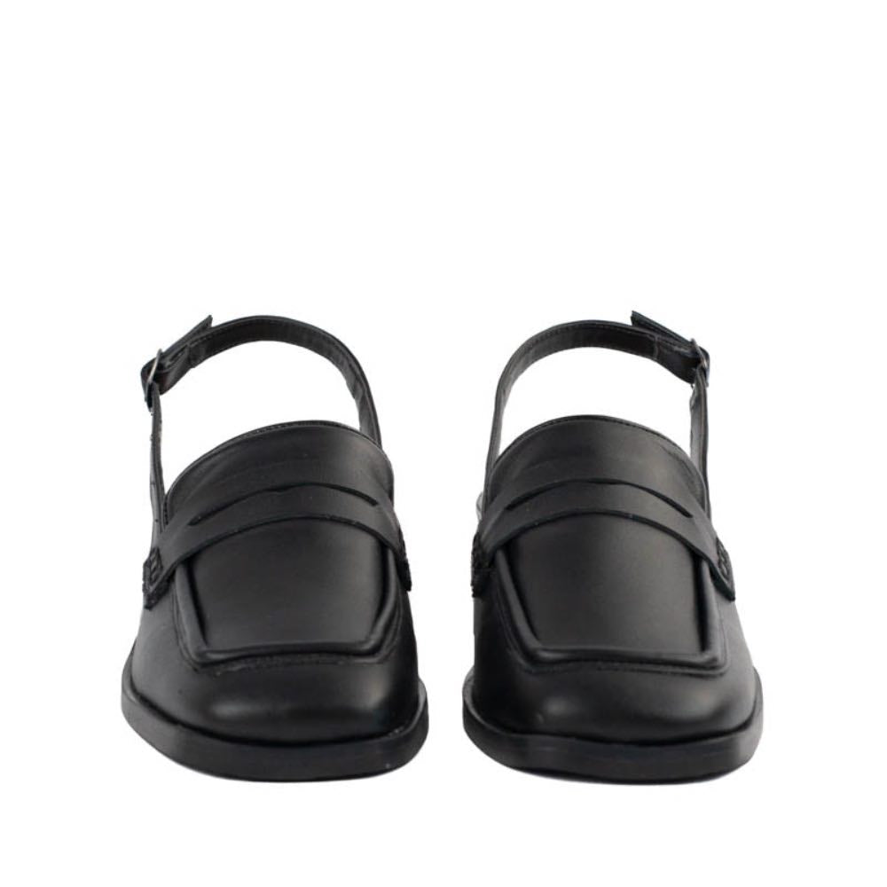 Slinback de Couro Veneto La Fenice Preto 105101