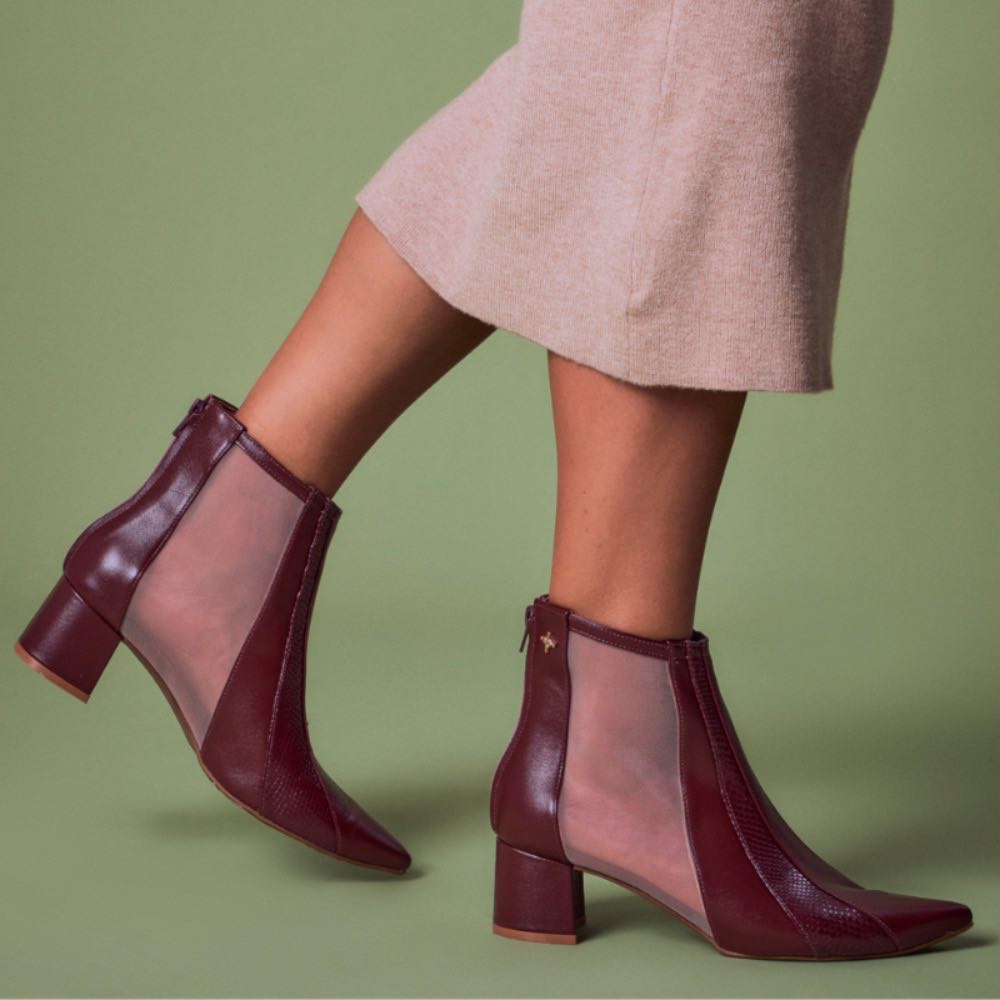 Bota de Couro Veneto La Fenice Malbec 105098