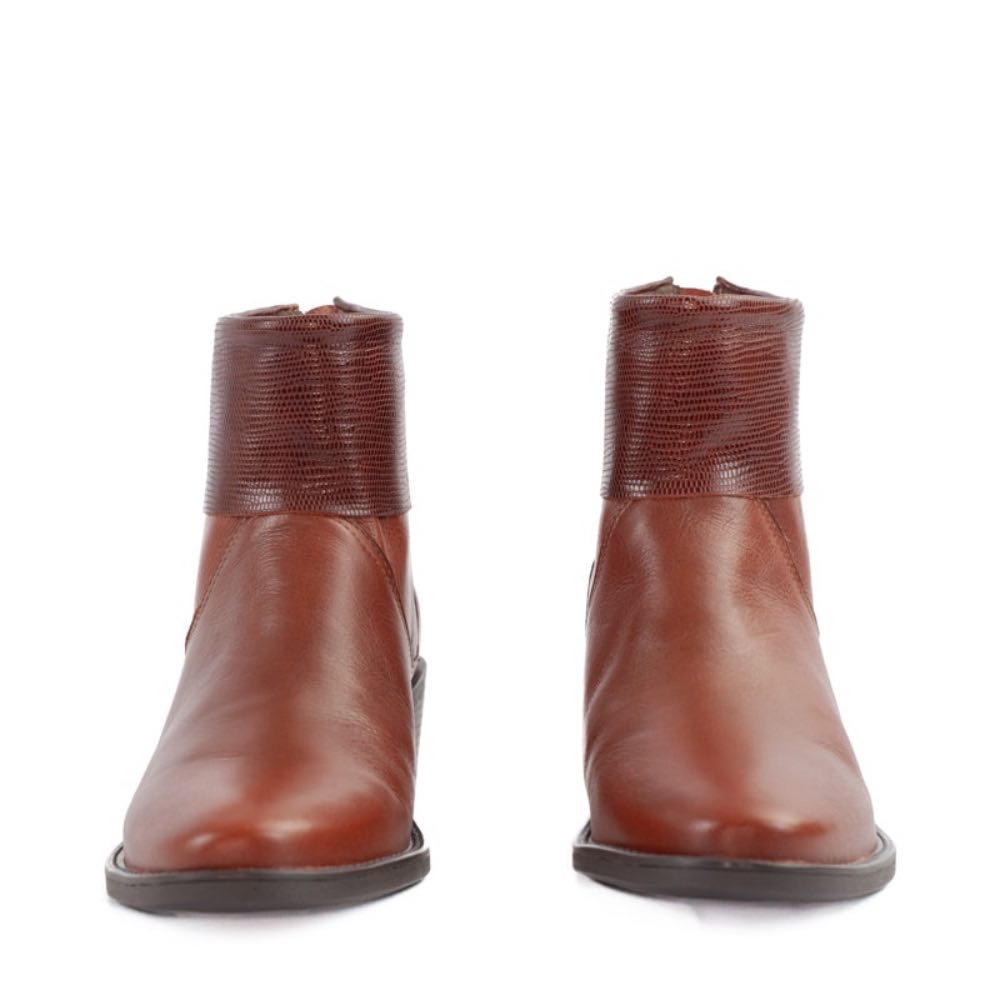 Bota de Couro La Fenice Flow Cedro 105199