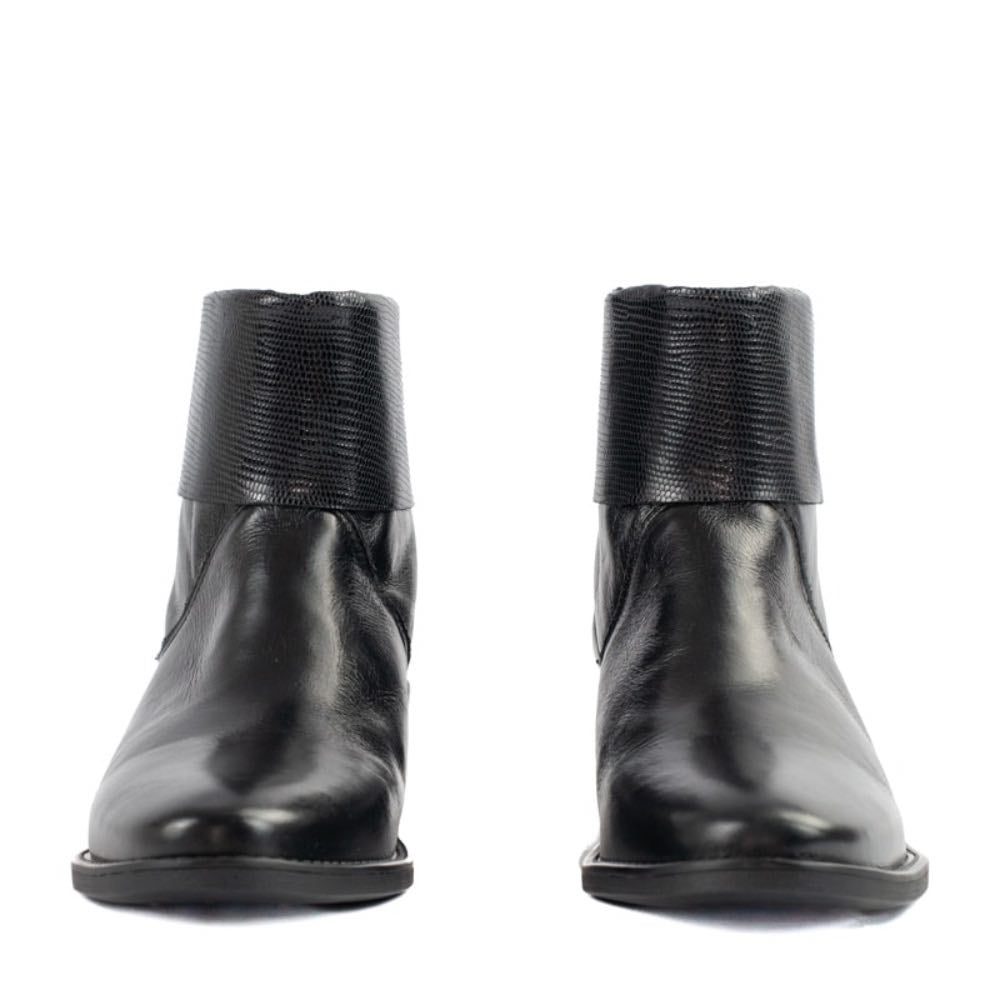Bota de Couro La Fenice Flow Preto 105199