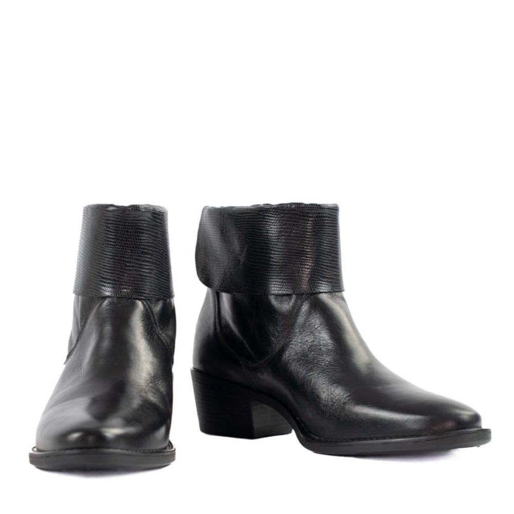 Bota de Couro La Fenice Flow Preto 105199