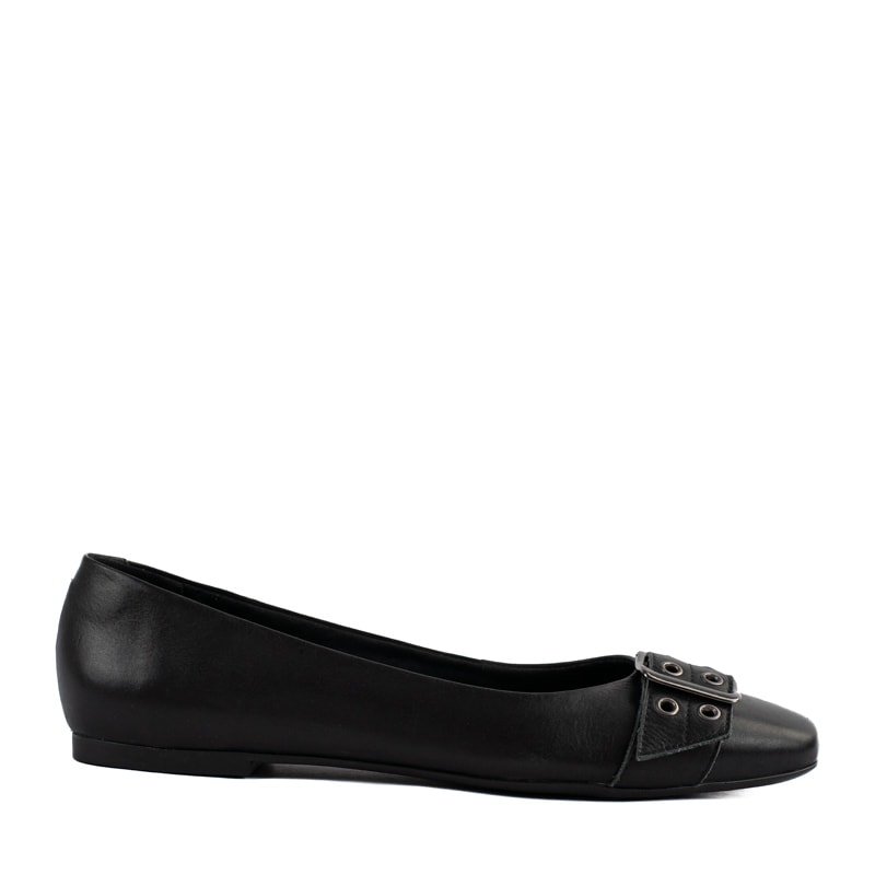 Sapatilha de Couro La Fenice Atanado Preto 105254