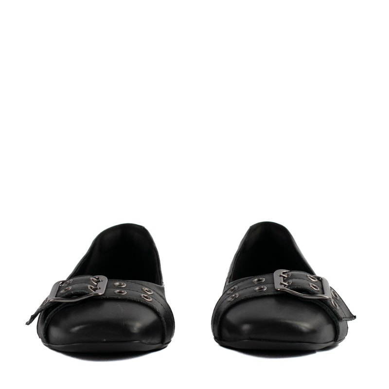 Sapatilha de Couro La Fenice Atanado Preto 105254