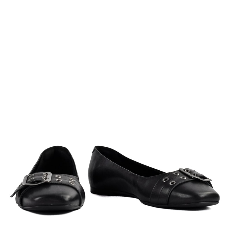 Sapatilha de Couro La Fenice Atanado Preto 105254