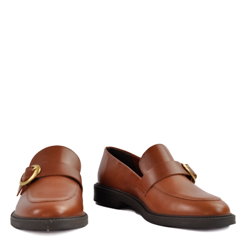 Mocassim de Couro La Fenice Milano Pinhão 105266