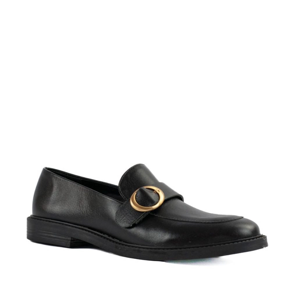 Mocassim de Couro La Fenice Milano Preto 105266