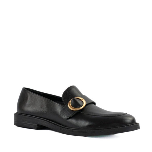 Mocassim de Couro La Fenice Milano Preto 105266