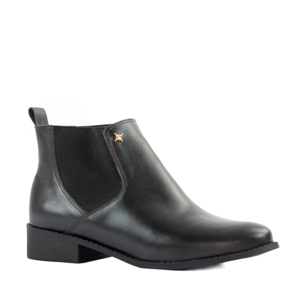Bota de Couro La Fenice Milano Preto 105268