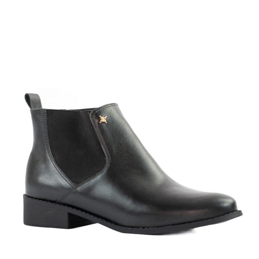 Bota de Couro La Fenice Milano Preto 105268