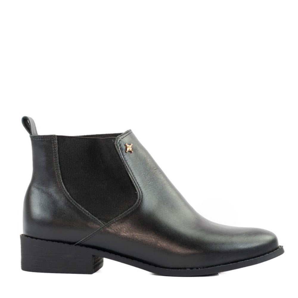 Bota de Couro La Fenice Milano Preto 105268