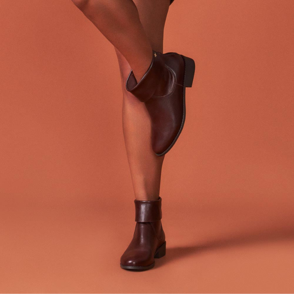 Bota de Couro La Fenice Milano Nutella 105269