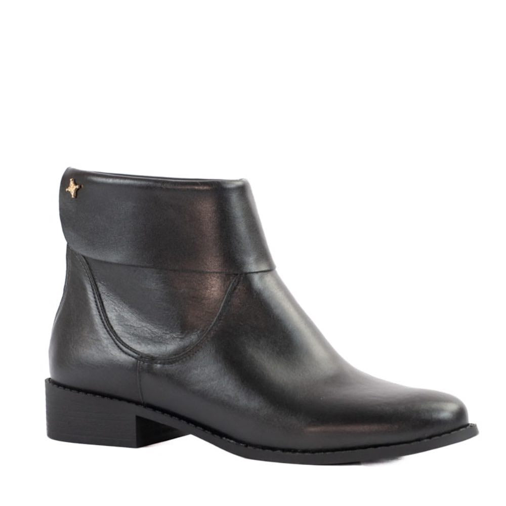 Bota de Couro La Fenice Milano Preto 105269