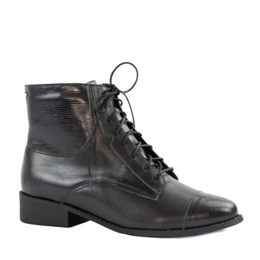 Bota de Couro La Fenice Milano Preto 105267