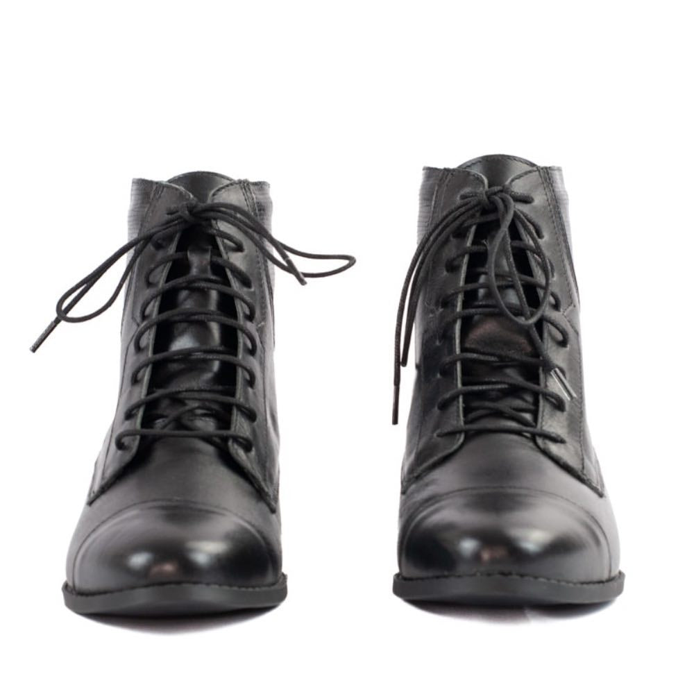 Bota de Couro La Fenice Milano Preto 105267