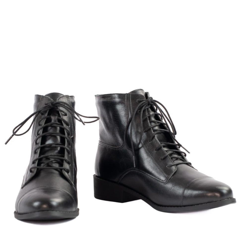 Bota de Couro La Fenice Milano Preto 105267