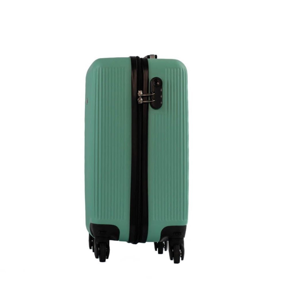 Mala de Bordo La Fenice com Zíper Antifurto Capri ABS Verde 101716