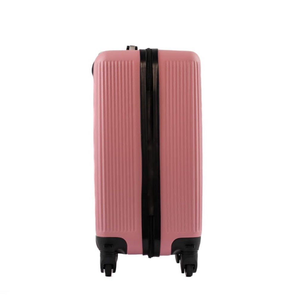Mala de Bordo La Fenice com Zíper Antifurto Capri ABS Rose 101716