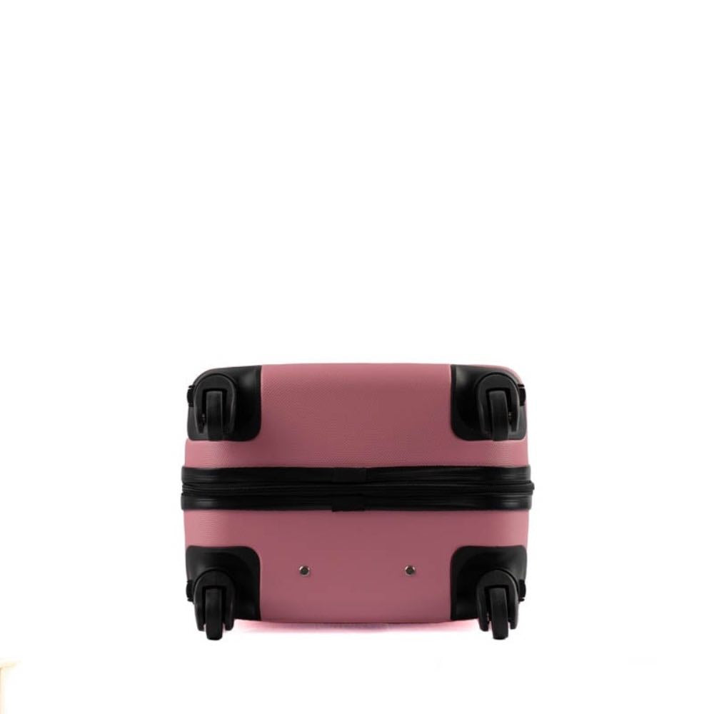 Mala de Bordo La Fenice com Zíper Antifurto Capri ABS Rose 101716
