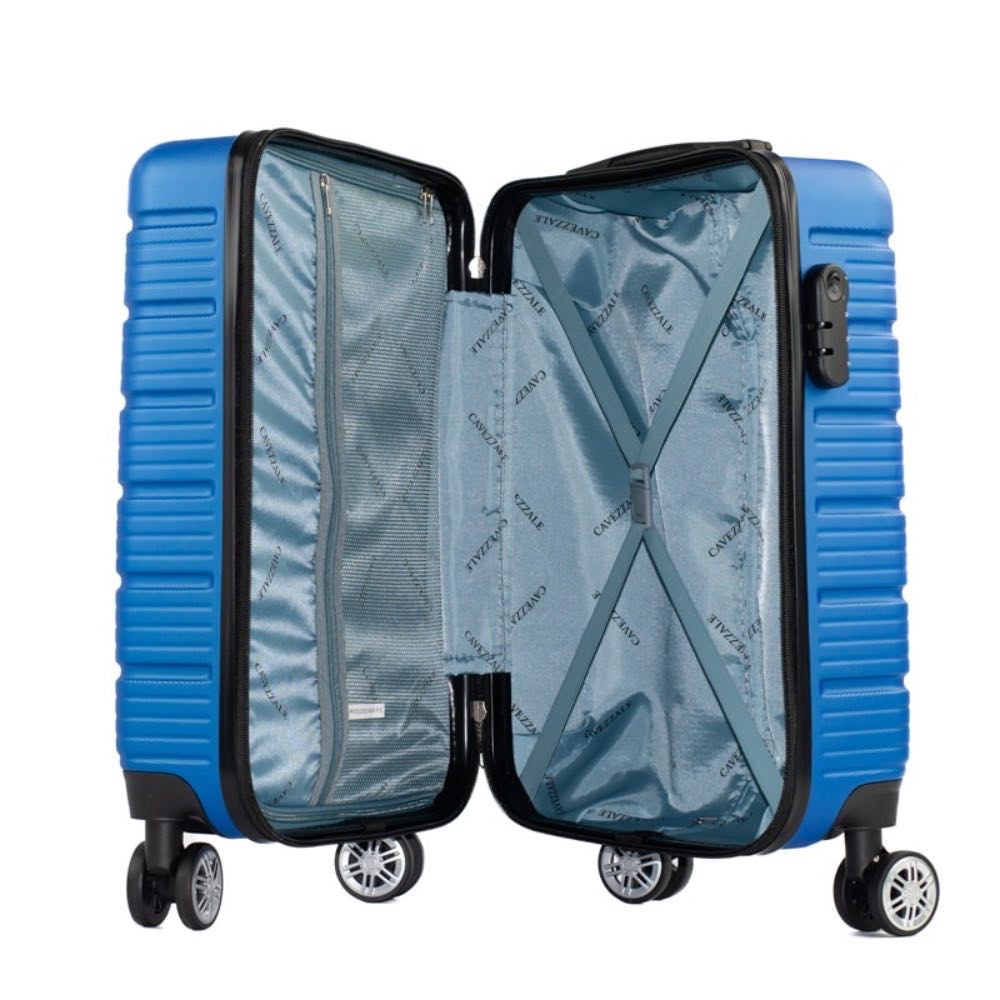 Mala de Bordo 10 Kg ABS 4 Rodas Antifurto La Fenice Sorrento Plus Azul 105130