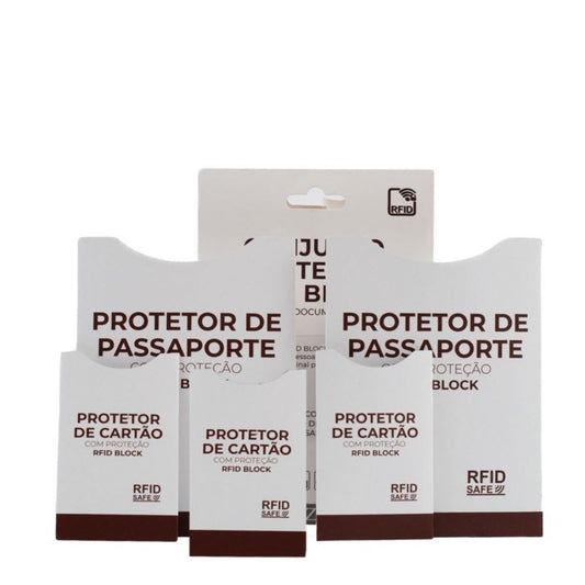 Conjunto Protetor RFID BLOCK La Fenice Branco 105212
