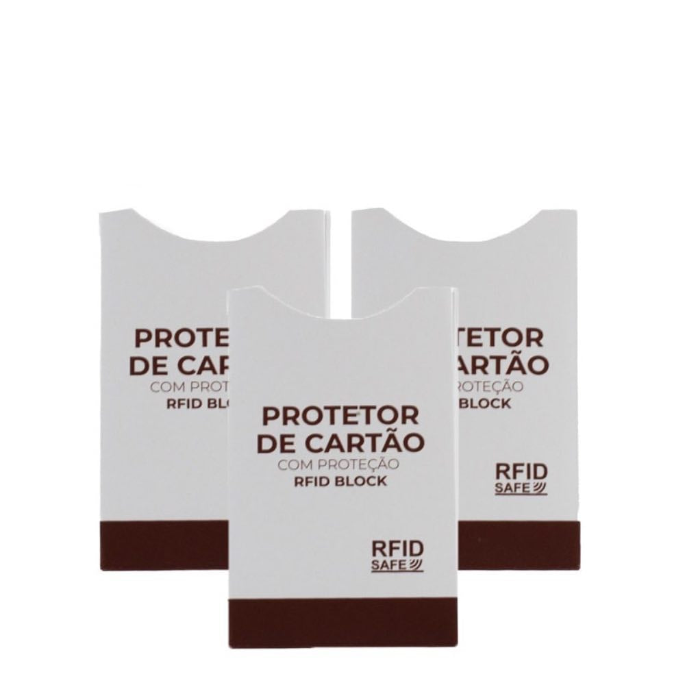 Conjunto Protetor RFID BLOCK La Fenice Branco 105212