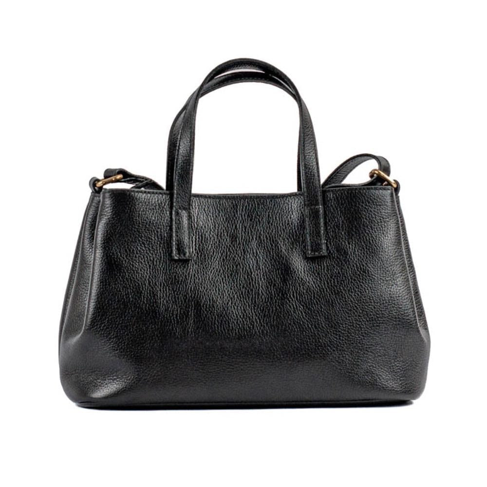 Tote Bag Média de Couro Floater La Fenice Preto 105315