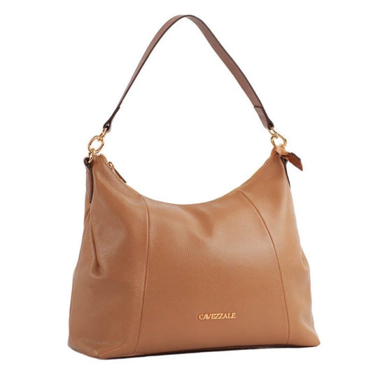 Bolsa Hobo Grande de Couro Soft La Fenice Caramelo 105330