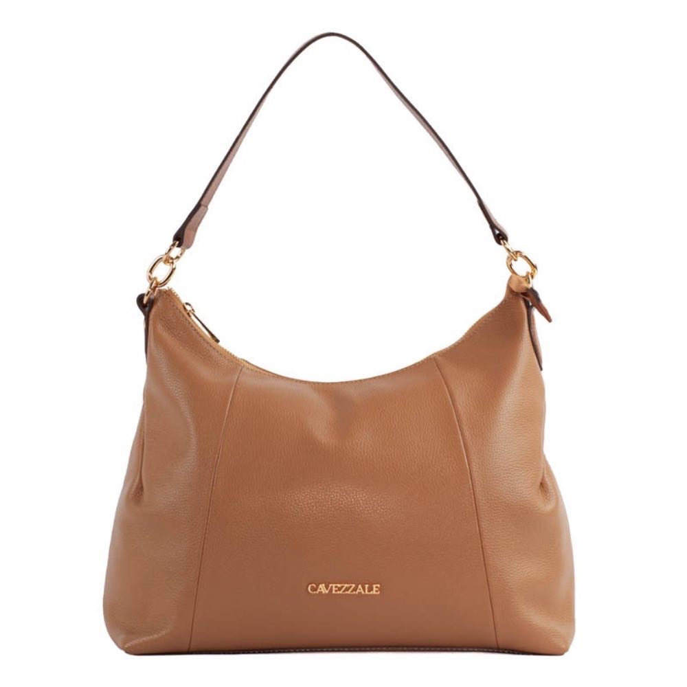 Bolsa Hobo Grande de Couro Soft La Fenice Caramelo 105330