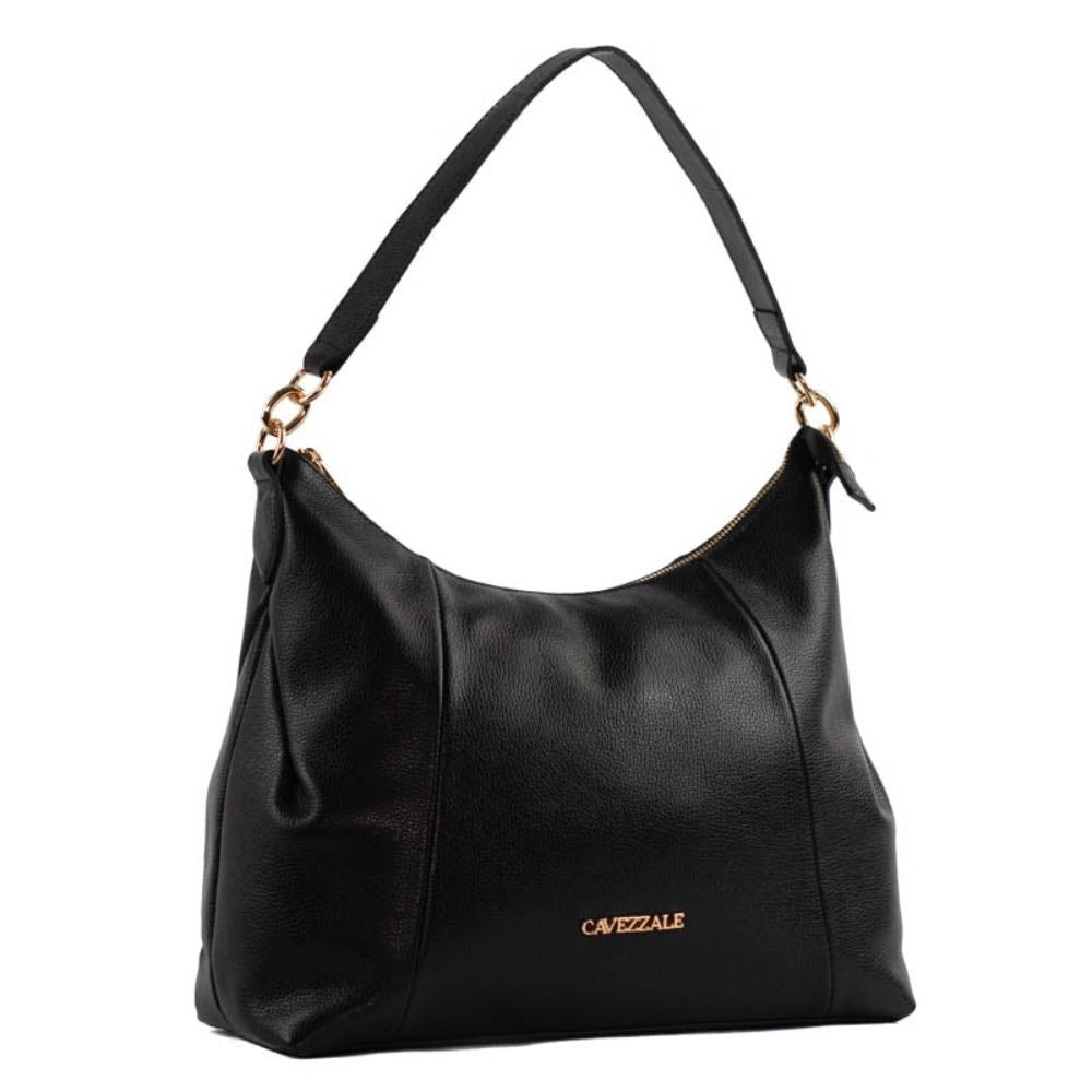 Bolsa Hobo Grande de Couro Soft La Fenice Preto 105330