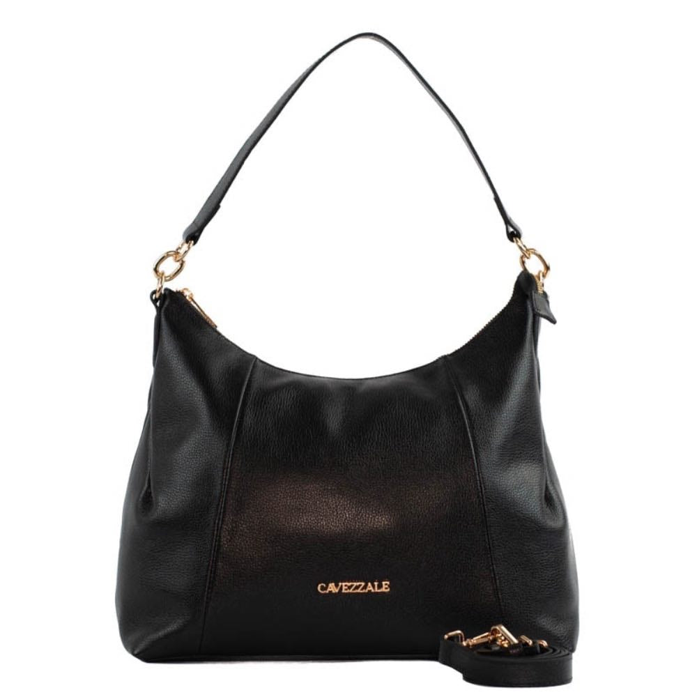 Bolsa Hobo Grande de Couro Soft La Fenice Preto 105330
