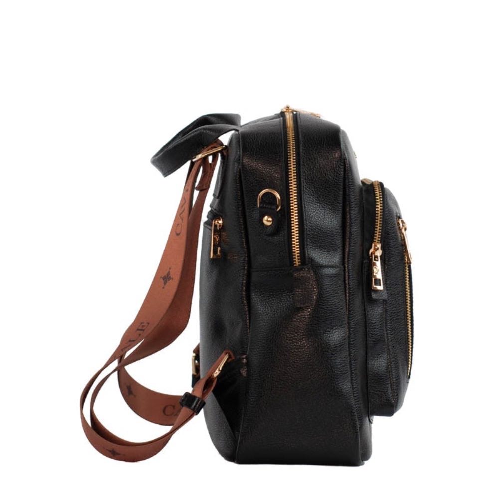 Mochila de Couro La Fenice Soft Preto 105331