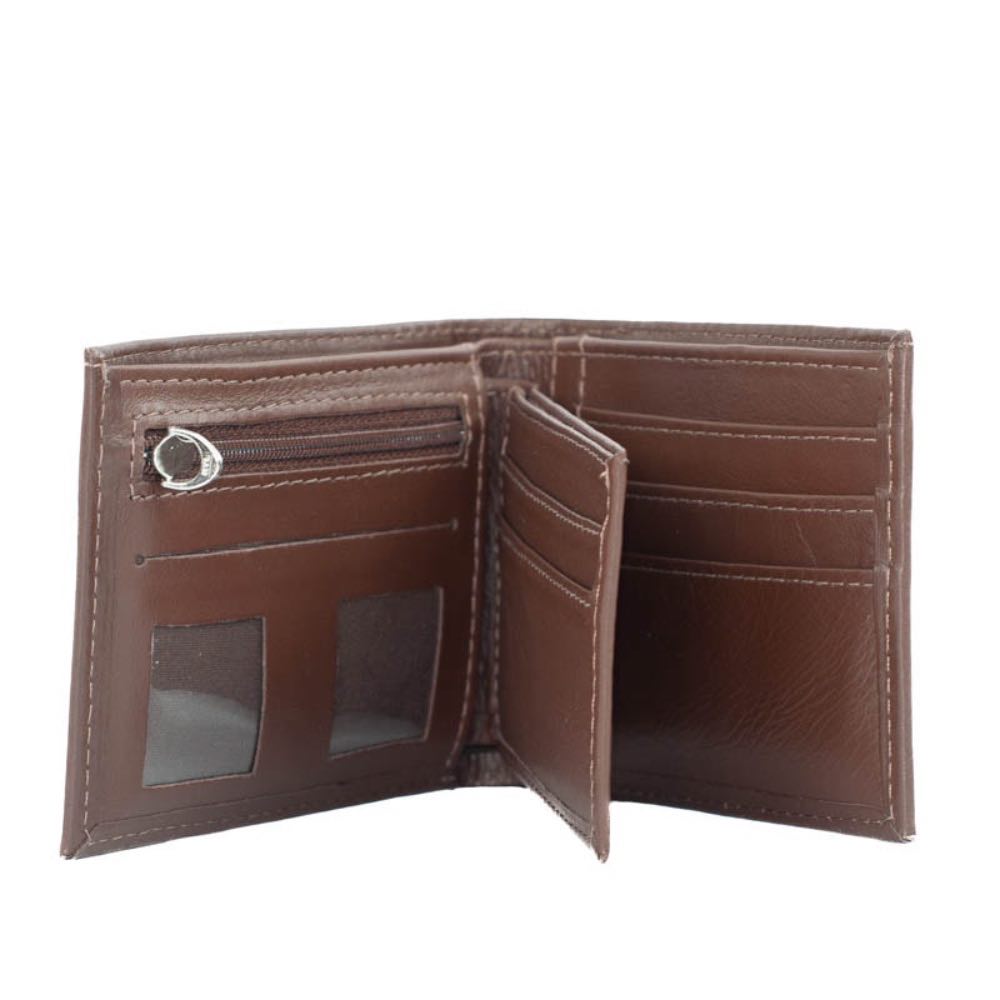 Carteira De Couro Masculina Grande La Fenice Café 015670