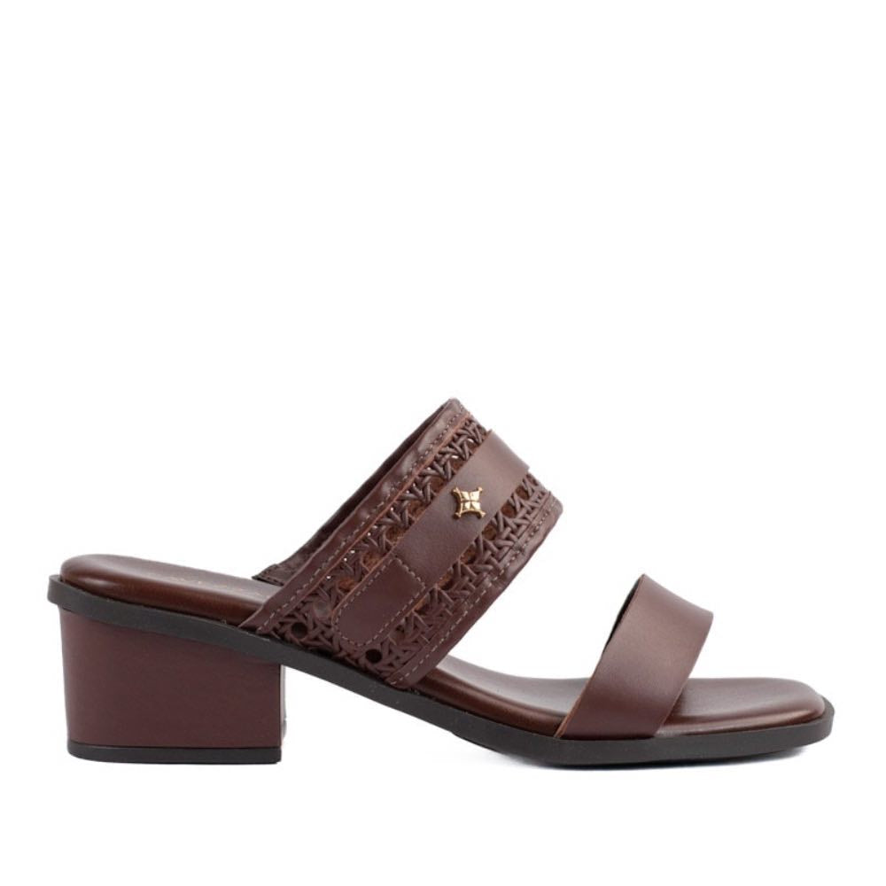 Tamanco de Couro La Fenice Chocolate 105419