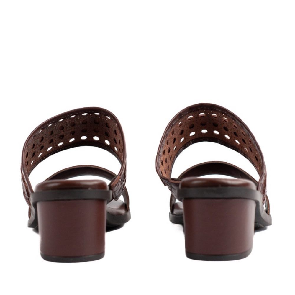 Tamanco de Couro La Fenice Chocolate 105419