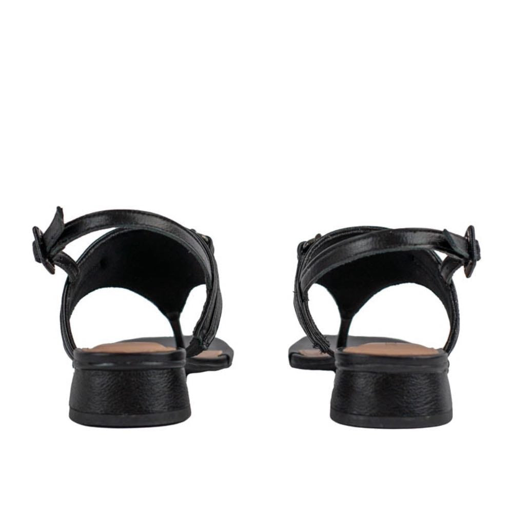 Sandália de Couro La Fenice Preto 105422