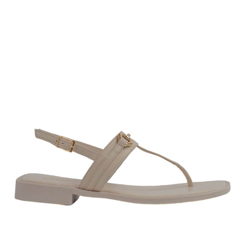 Sandália de Couro La Fenice Off White 105451