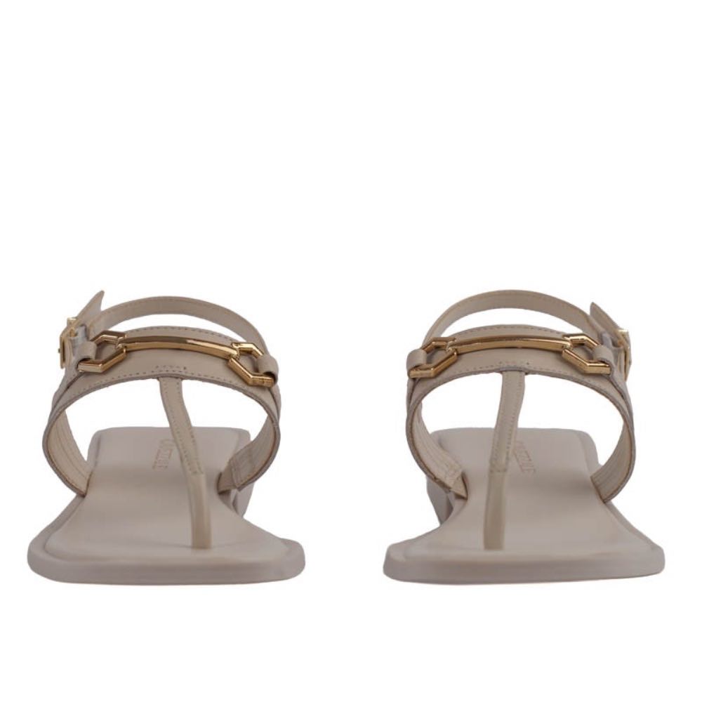 Sandália de Couro La Fenice Off White 105451