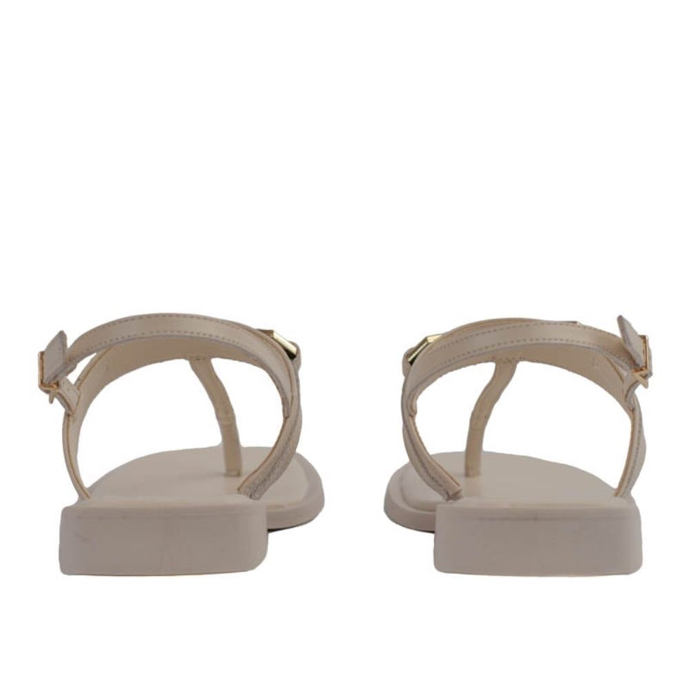 Sandália de Couro La Fenice Off White 105451