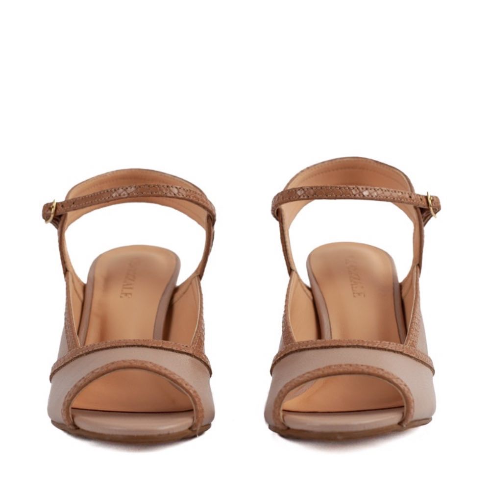 Sandália de Couro La Fenice Skin/Coconut 105455