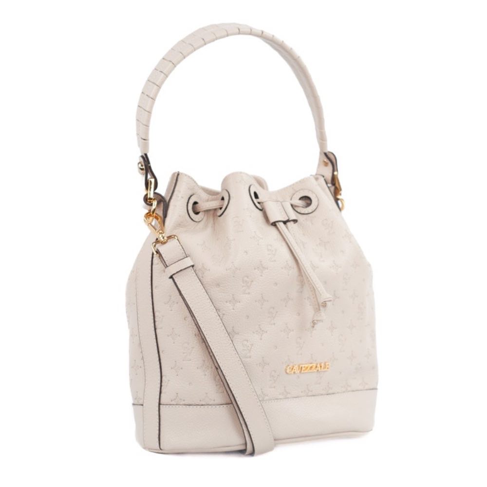 Bolsa Bucket de Couro Média Monograma La Fenice Chantilly 105482