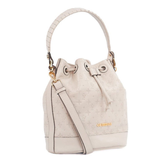 Bolsa Bucket de Couro Média Monograma La Fenice Chantilly 105482