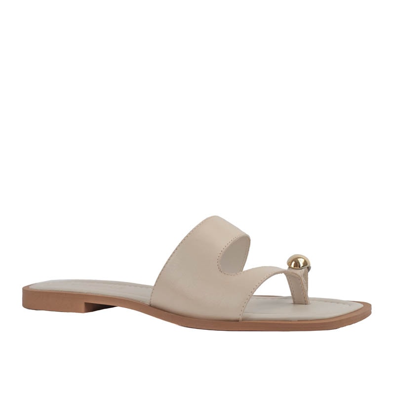 Sandália de Couro Atanado La Fenice Off White 105407