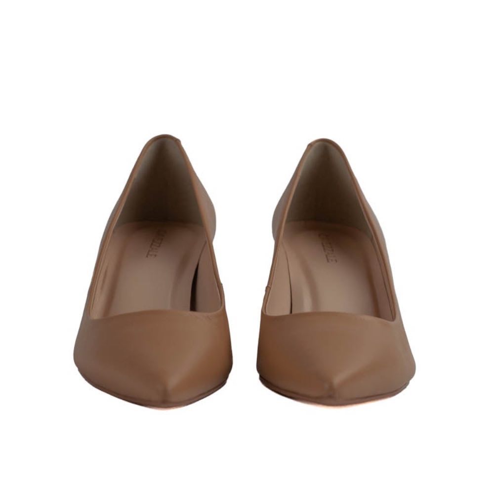 Scarpin de Couro Bristol La Fenice Macadâmia 105397