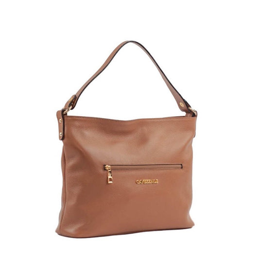 Bolsa Hobo Grande de Couro Floter La Fenice Caramelo 105558