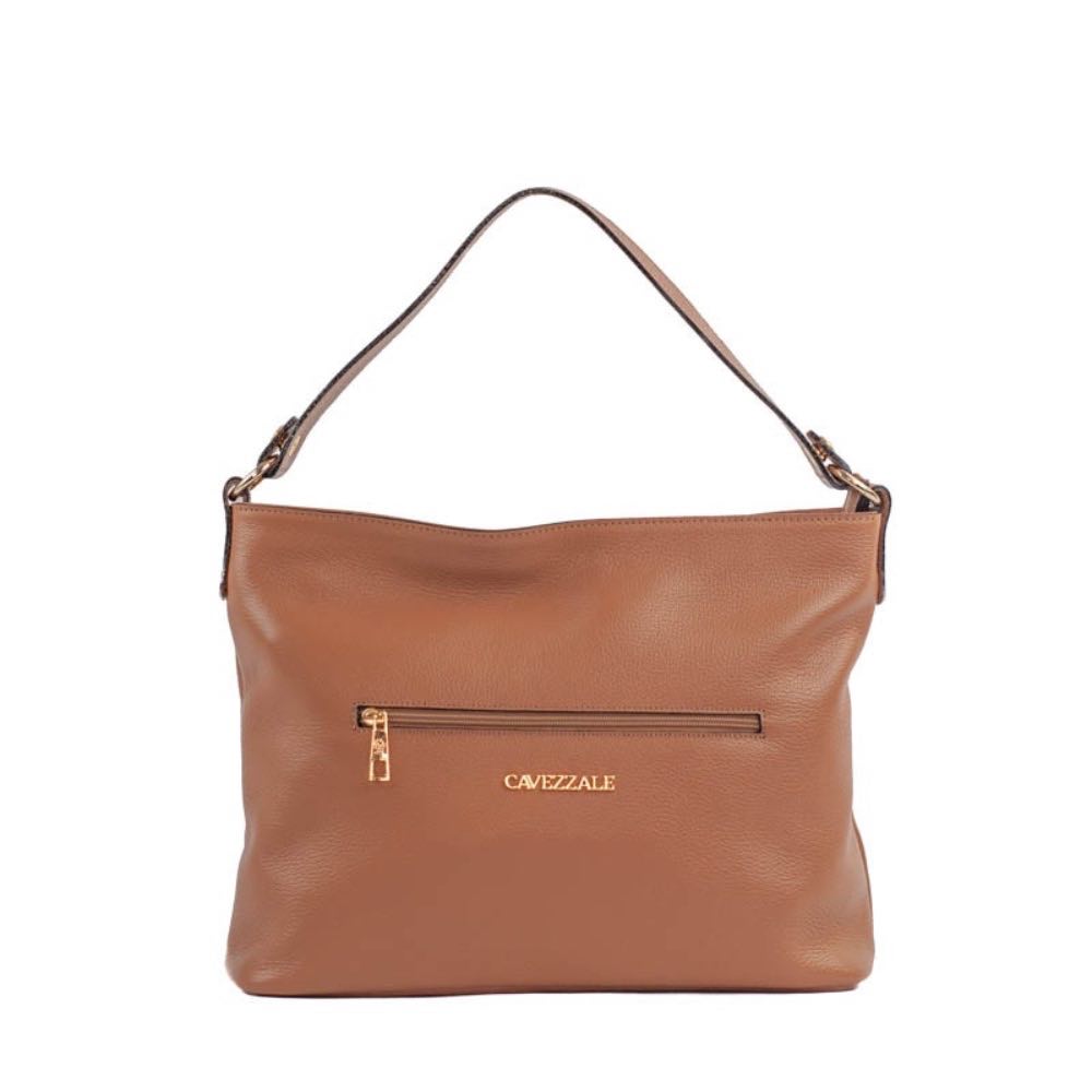 Bolsa Hobo Grande de Couro Floter La Fenice Caramelo 105558