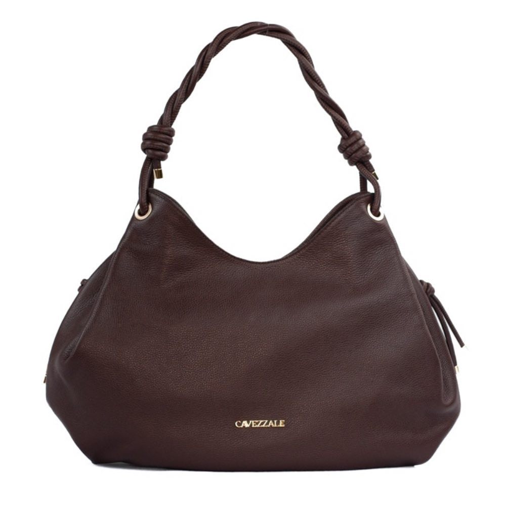 Bolsa Hobo Grande de Couro Floter La Fenice Marrom 105560
