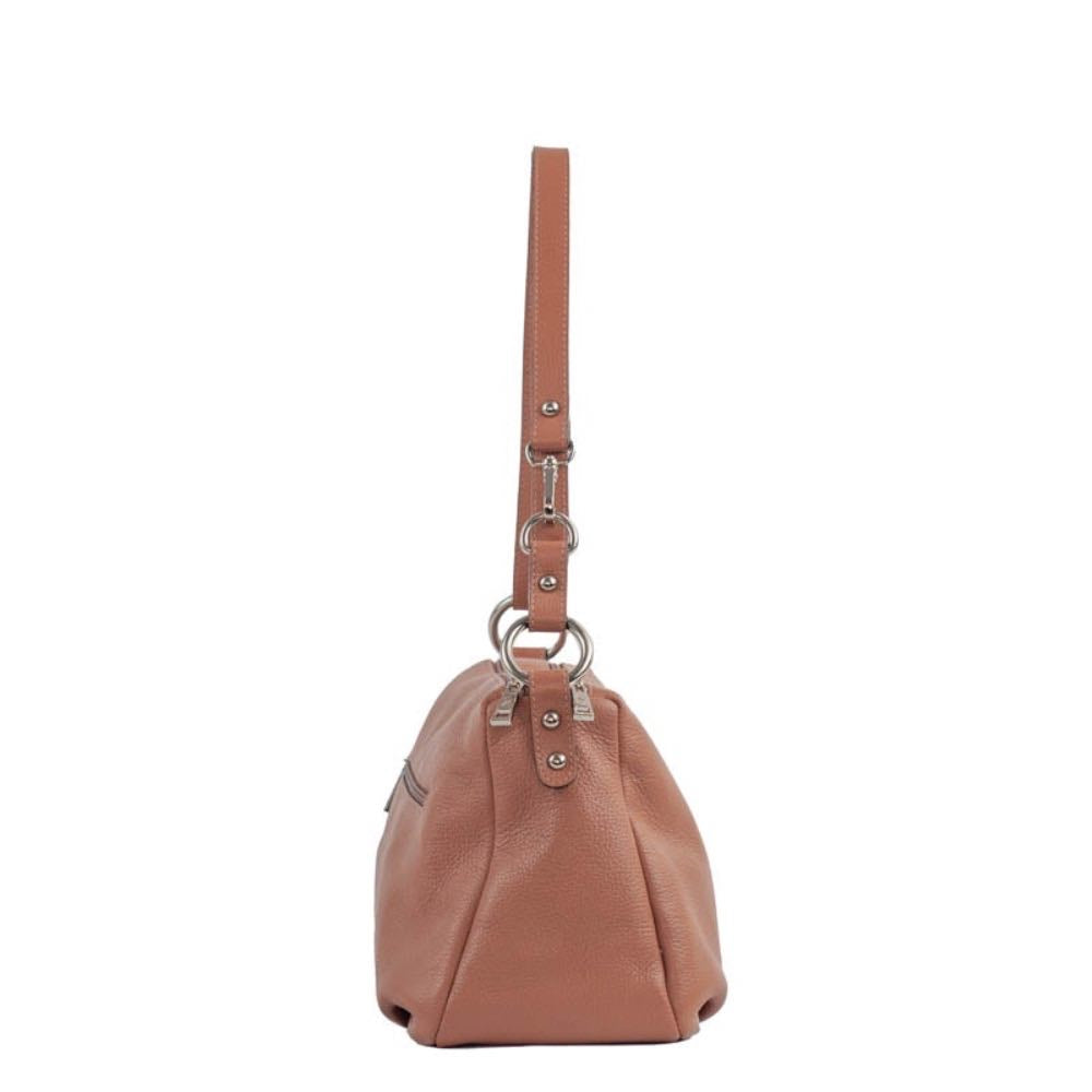 Bolsa Tiracolo Média de Couro Floter La Fenice Mousse 105563