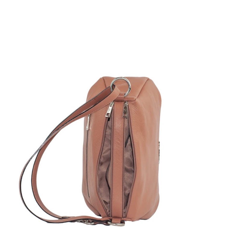 Bolsa Tiracolo Média de Couro Floter La Fenice Mousse 105563