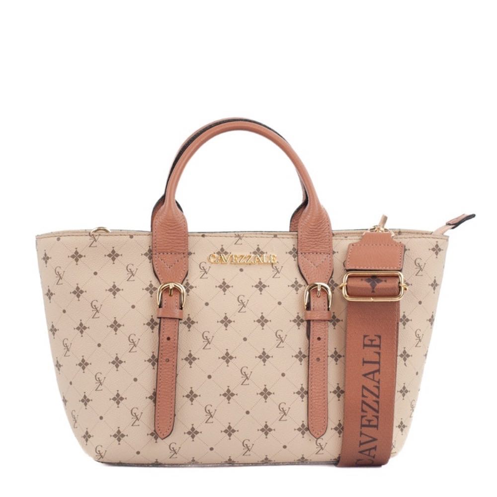 Shopping Bag Média Personnalité La Fenice Nude/Mousse 105574